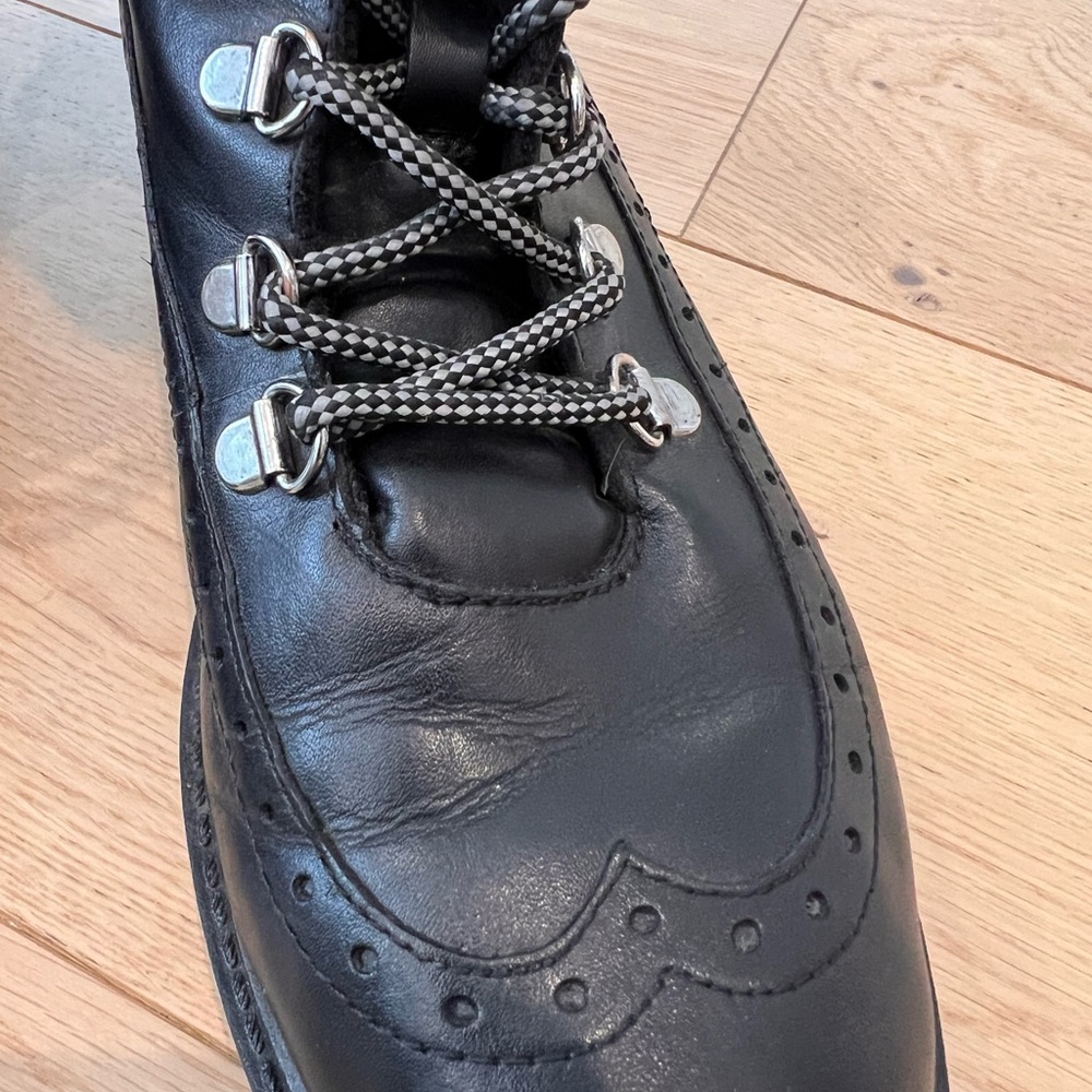 Charles David Raider Faux Fur Combat Boots - Picture 13 of 13